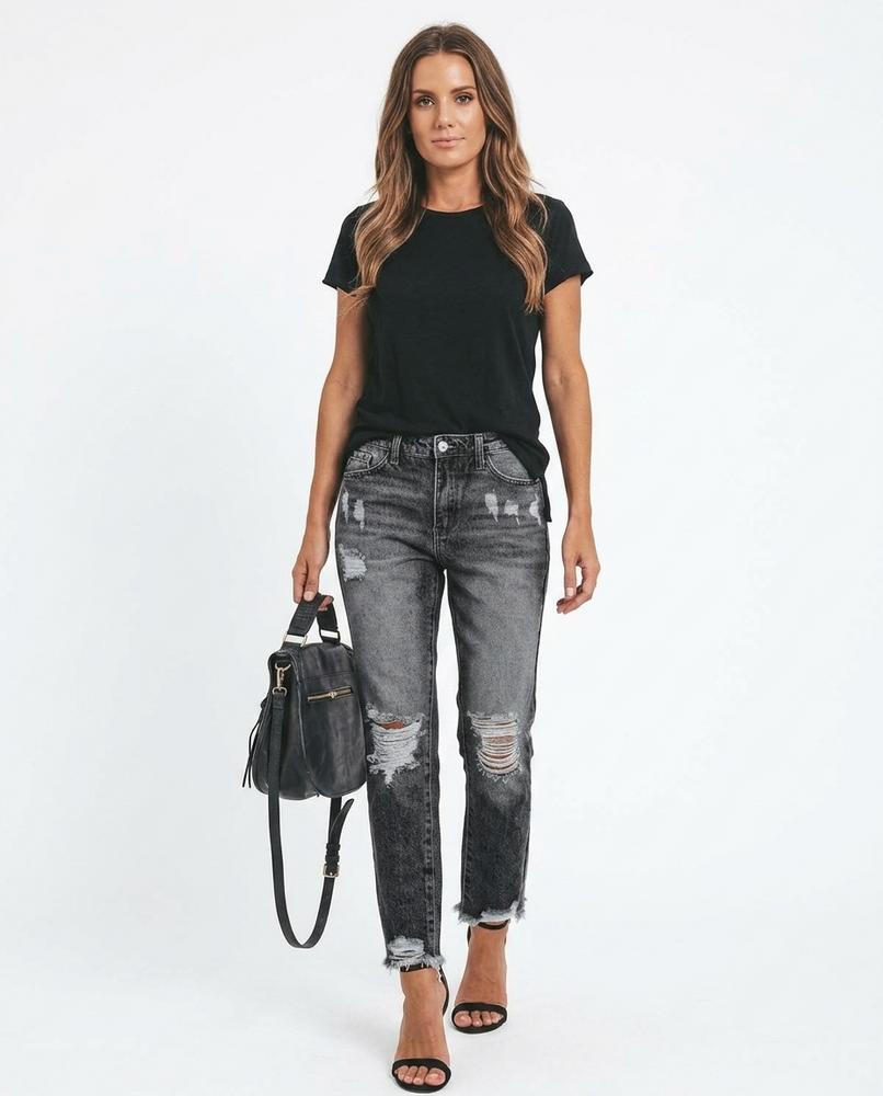 Heidi-Outlet - Romir | Distressed Straight-Fit Pants Women