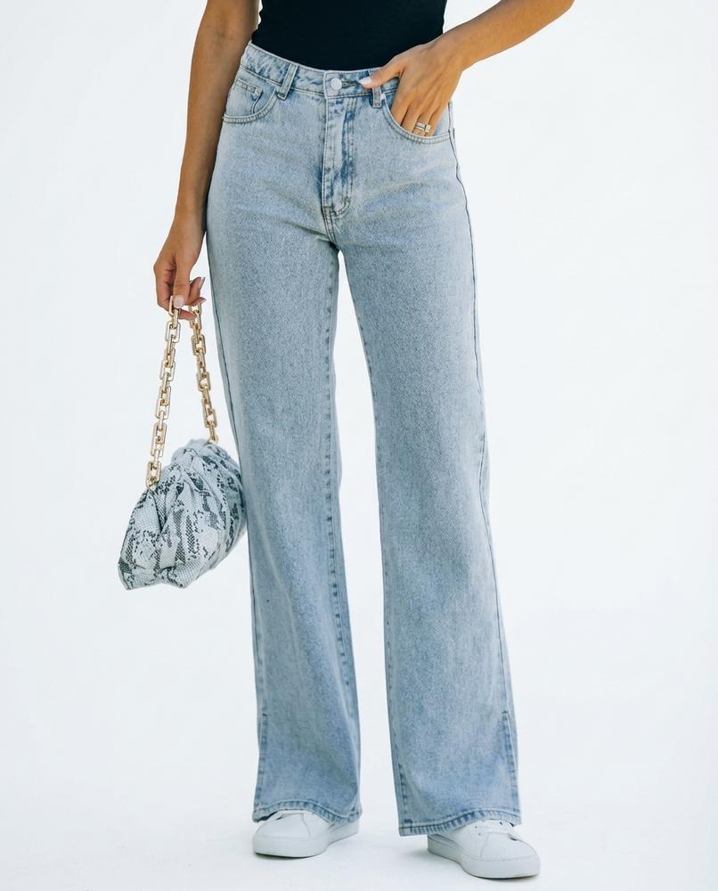 Heidi-Outlet - Lihot | High-Waist Light-Wash Pants Women