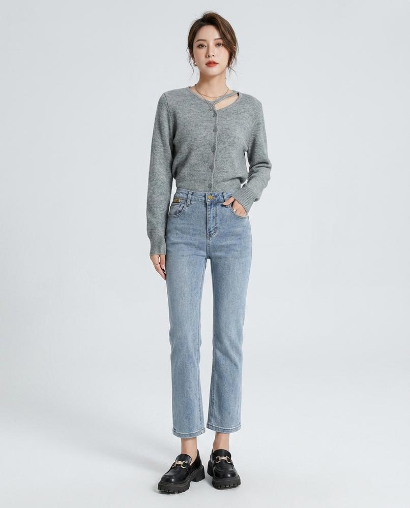 Heidi-Outlet - Tedad | High-Waisted Straight-Cut Pants Women