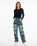 Heidi-Outlet - Lofol | Wide-Leg Appliqued Pants Unisex