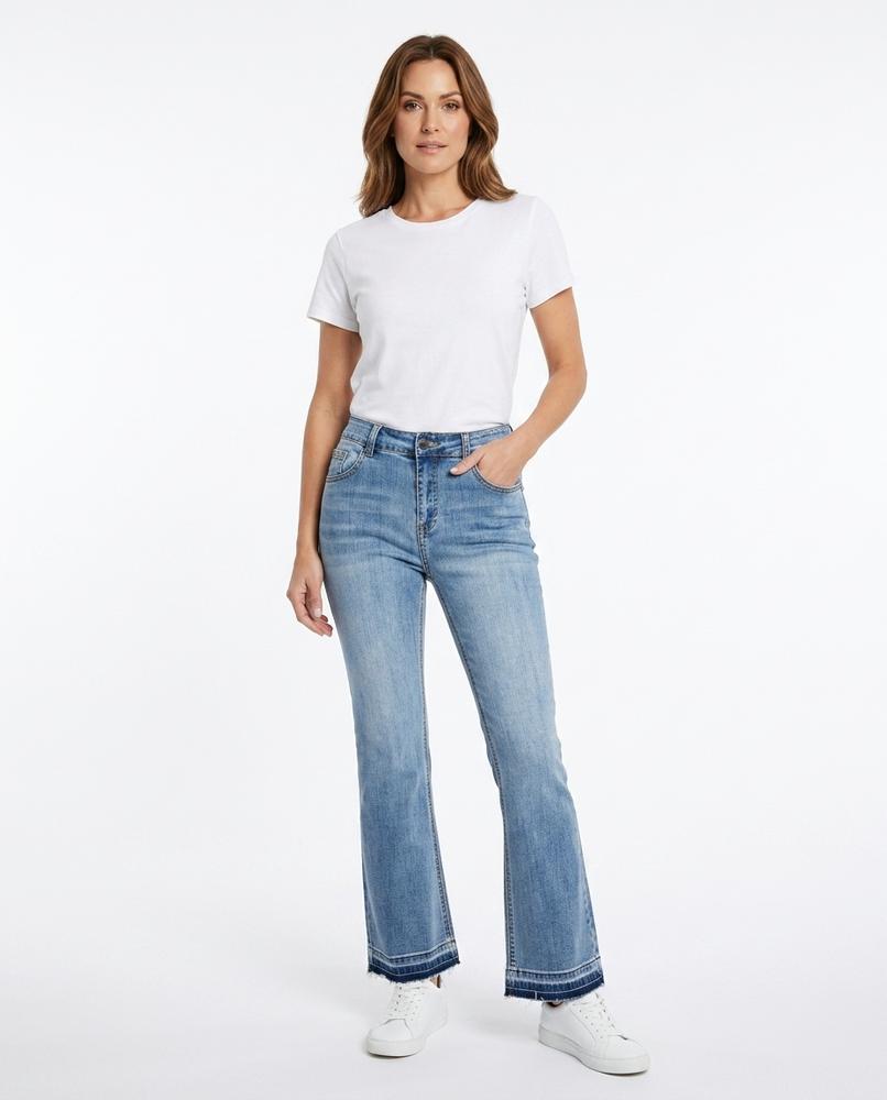 Heidi-Outlet - Dunod | Washed Flared Pants Women