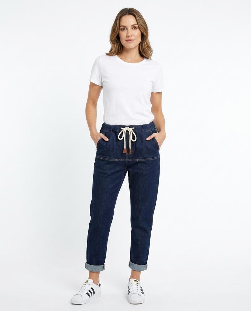 Heidi-Outlet - Nasal | Drawstring Denim Pants Women