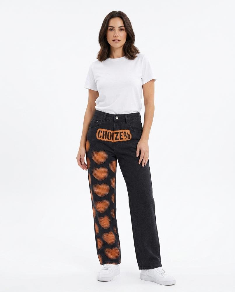 Heidi-Outlet - Rovin | Printed High-Waist Pants Women