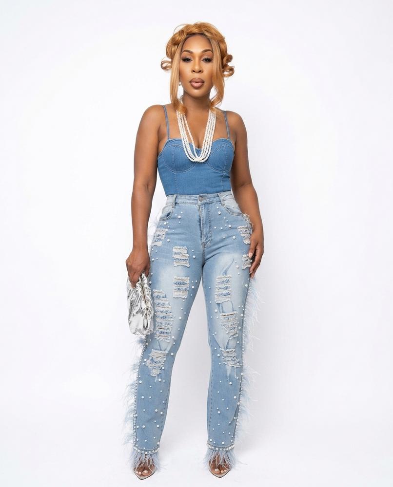 Heidi-Outlet - Sufar | Embellished Flared Pants Women