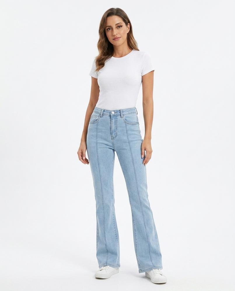 Heidi-Outlet - Lanel | High-Waisted Flared Pants Women