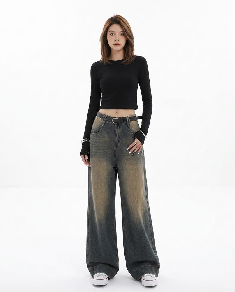 Heidi-Outlet - Nenot | Wide-Leg Washed Pants Women