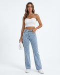 Heidi-Outlet - Dokut | Pearl-Embellished Straight-Leg Pants Women