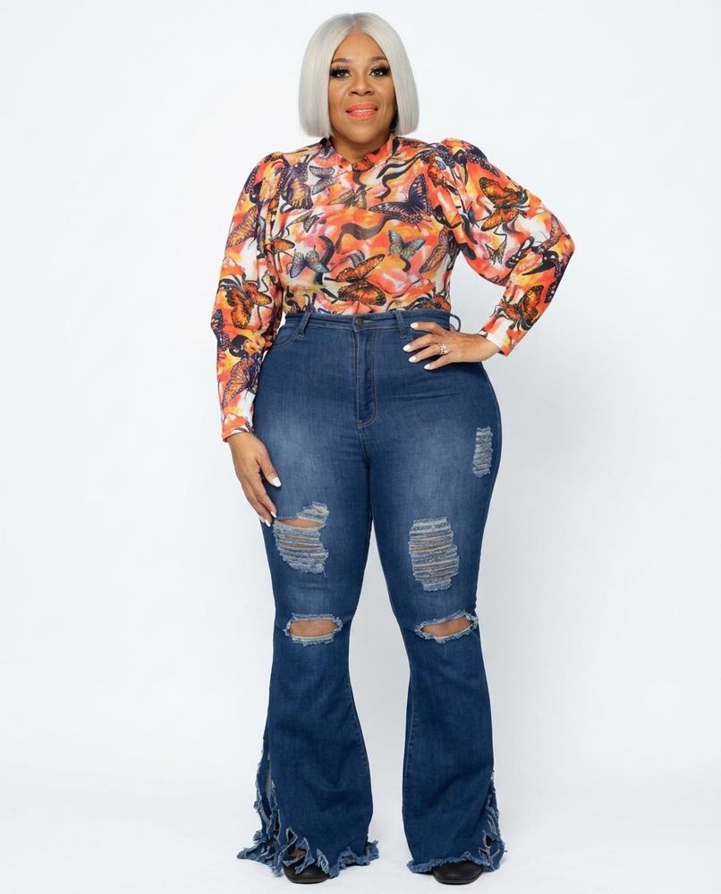 Heidi-Outlet - Rovum | Sequined Asymmetrical Top Women