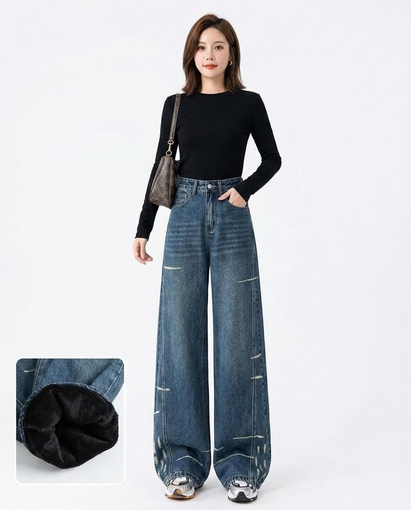 Heidi-Outlet - Yovad | Fleece-Lined Wide-Leg Pants Women