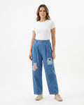 Heidi-Outlet - Dorun | Wide-Leg Patched Pants Women