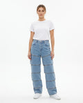 Heidi-Outlet - Yikut | Segmented Straight-Leg Pants Unisex