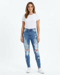 Heidi-Outlet - Cevir | High-Waisted Distressed Pants Women