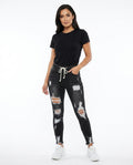 Heidi-Outlet - Miwas | Distressed Drawstring Pants Women