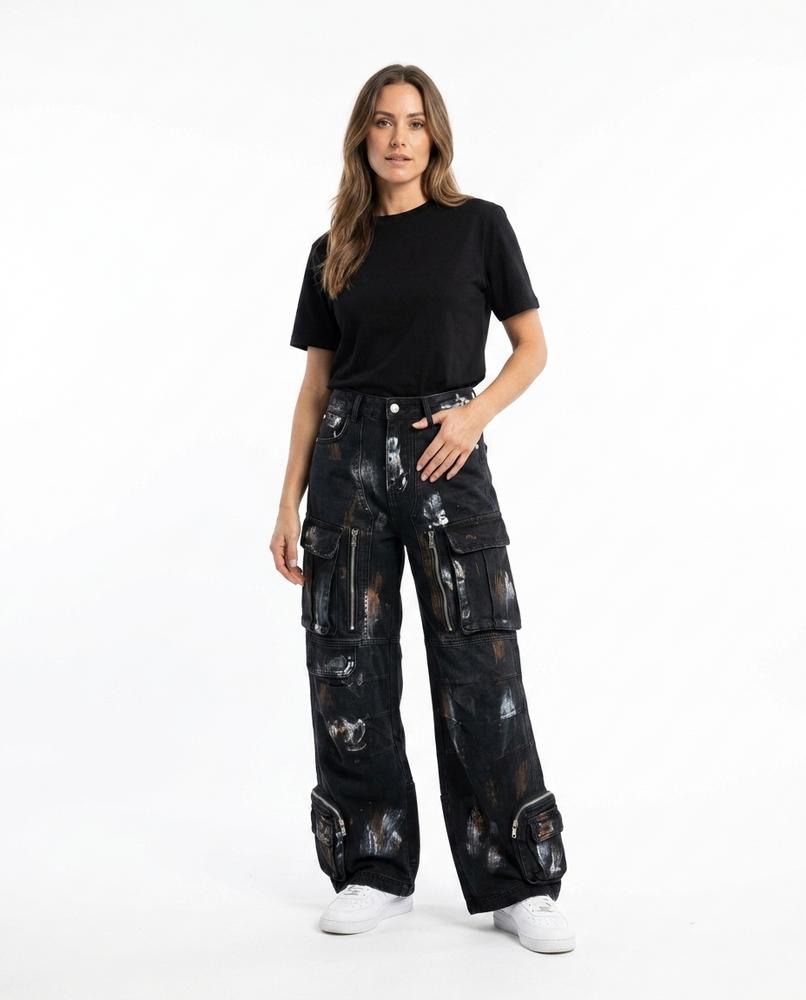Heidi-Outlet - Sonus | Wide-Leg Painted Pants Unisex
