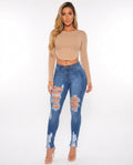Heidi-Outlet - Mifom | Distressed Skinny Fit Pants Women