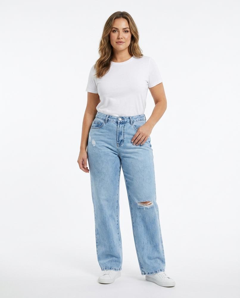Heidi-Outlet - Vizuk | Distressed Wide-Leg Pants Women