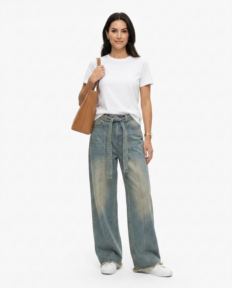 Heidi-Outlet - Yovil | Wide-Leg Washed-Out Pants Women
