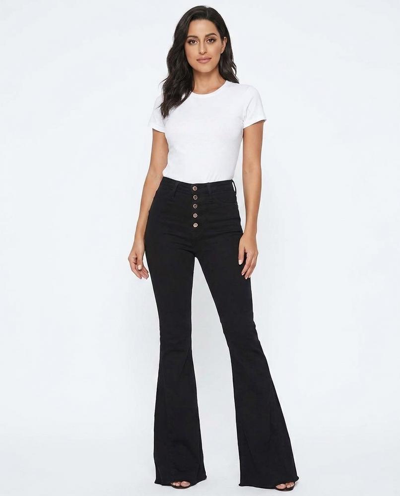 Heidi-Outlet - Aetad | High-Waisted Flared Pants Women
