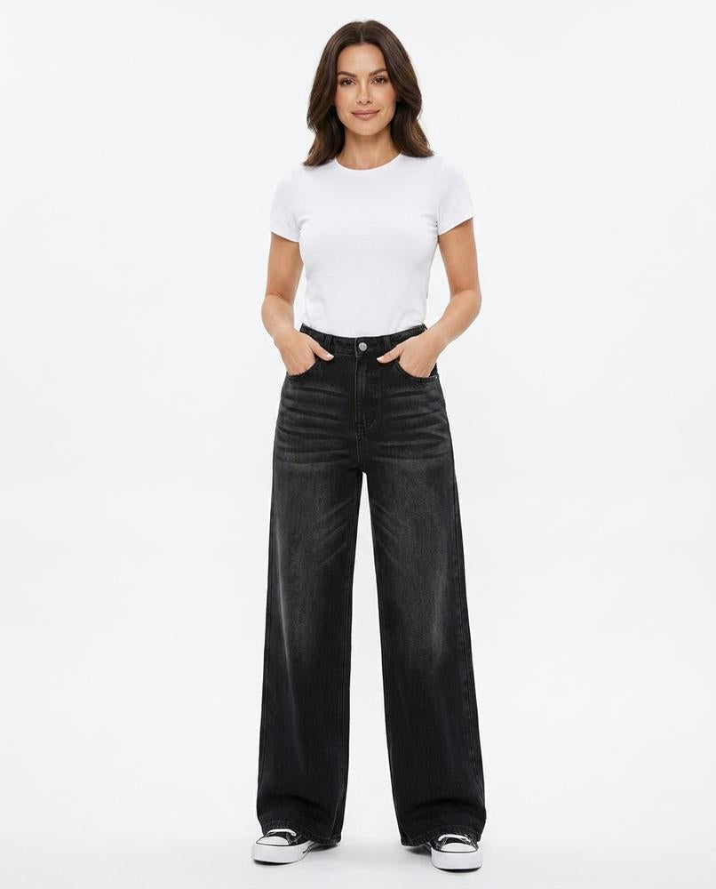 Heidi-Outlet - Tiker | Wide-Leg High-Waist Pants Women