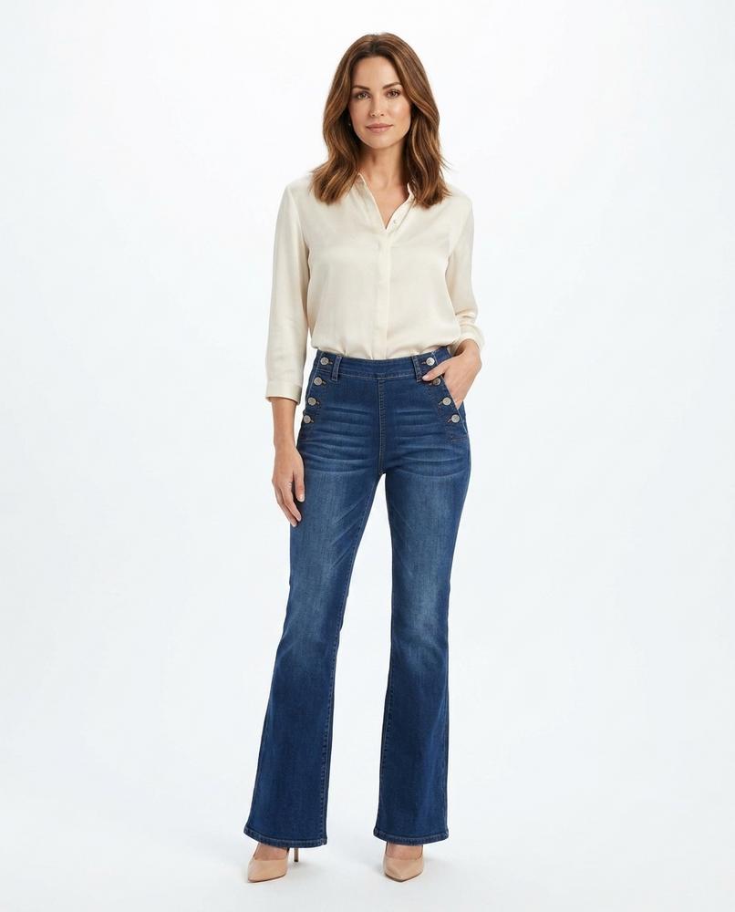 Heidi-Outlet - Vepum | High-Waisted Flared Pants Women
