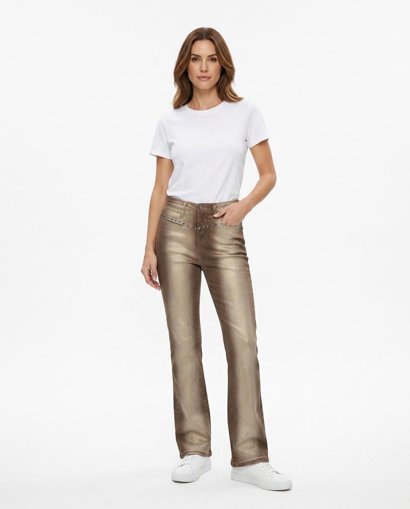 Heidi-Outlet - Nisil | Studded Washed Pants Women
