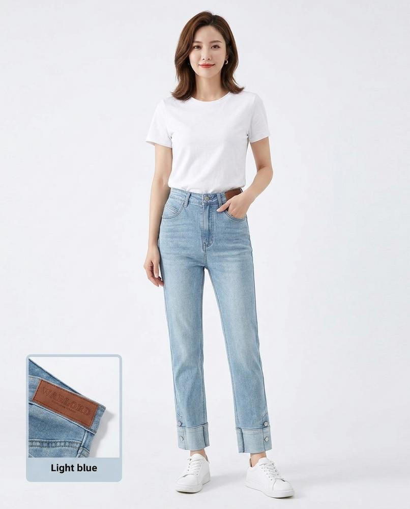 Heidi-Outlet - Kusel | Straight-Leg Cuffed Pants Women