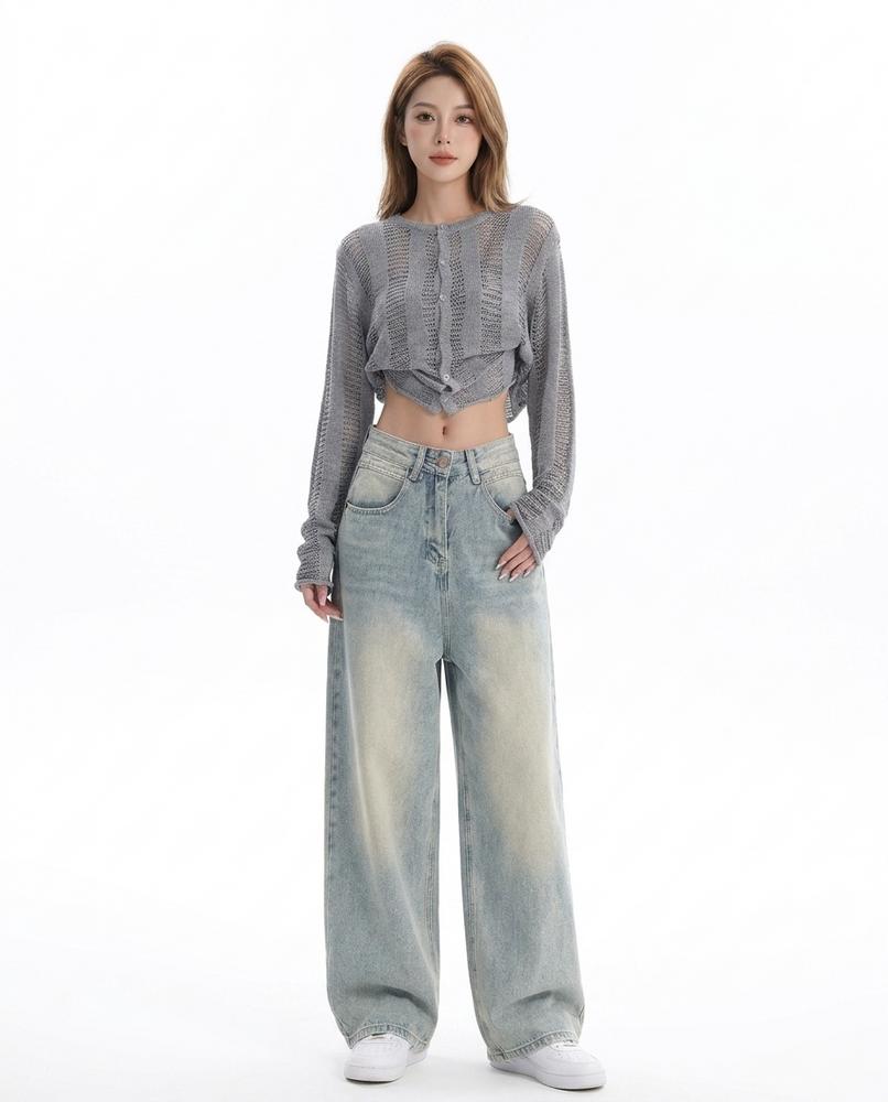 Heidi-Outlet - Zoton | Wide-Leg Washed Pants Women