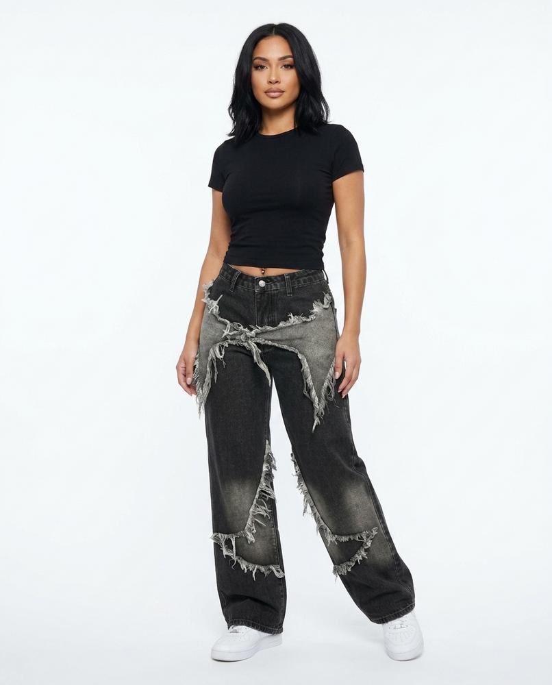 Heidi-Outlet - Tupiv | Deconstructed Wide-Leg Pants Women