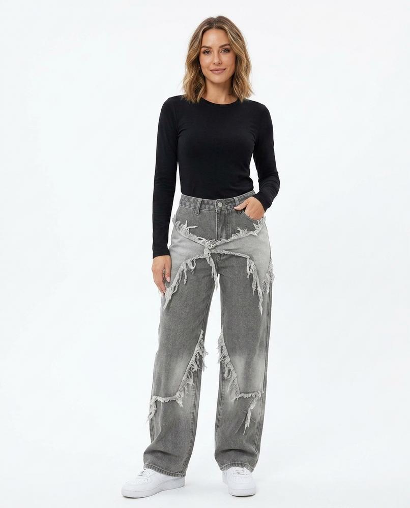 Heidi-Outlet - Tupiv | Deconstructed Wide-Leg Pants Women