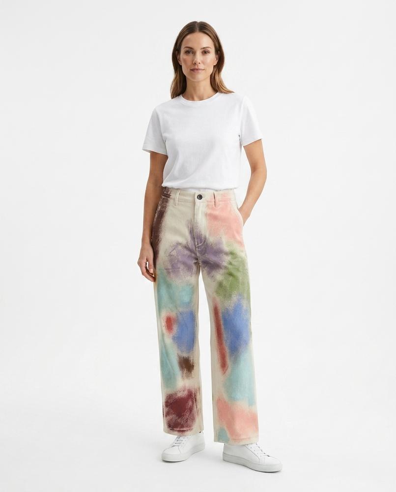 Heidi-Outlet - Nates | Multicolor Straight-Leg Pants Unisex