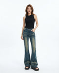 Heidi-Outlet - Vazal | Flared Washed Pants Women