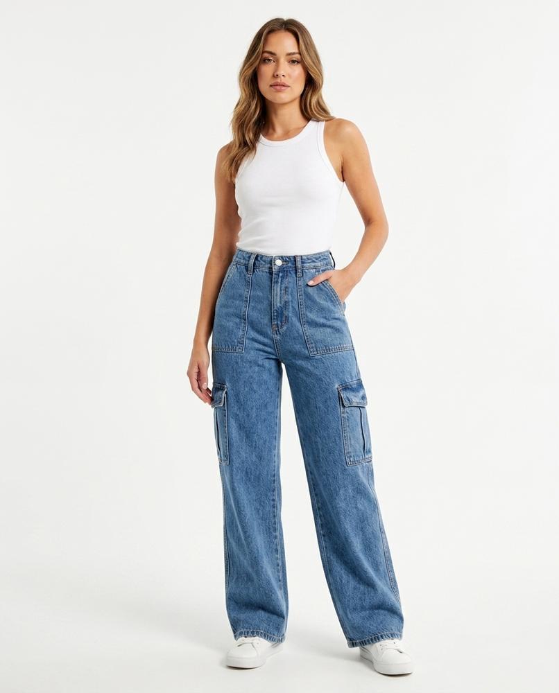 Heidi-Outlet - Semes | Wide-Leg Cargo Pants Women