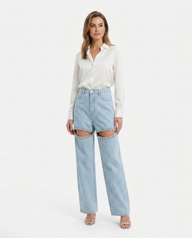 Heidi-Outlet - Sevul | Cutout Wide-Leg Pants Women