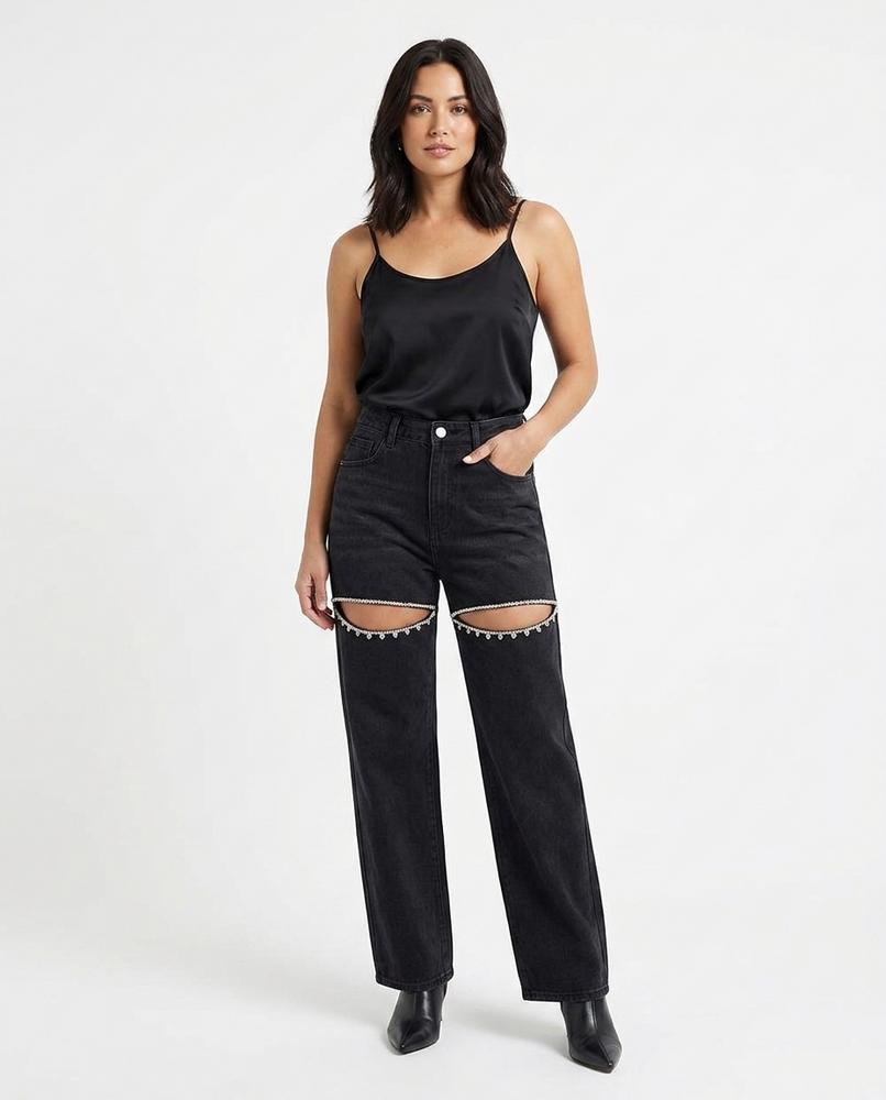 Heidi-Outlet - Sevul | Cutout Wide-Leg Pants Women