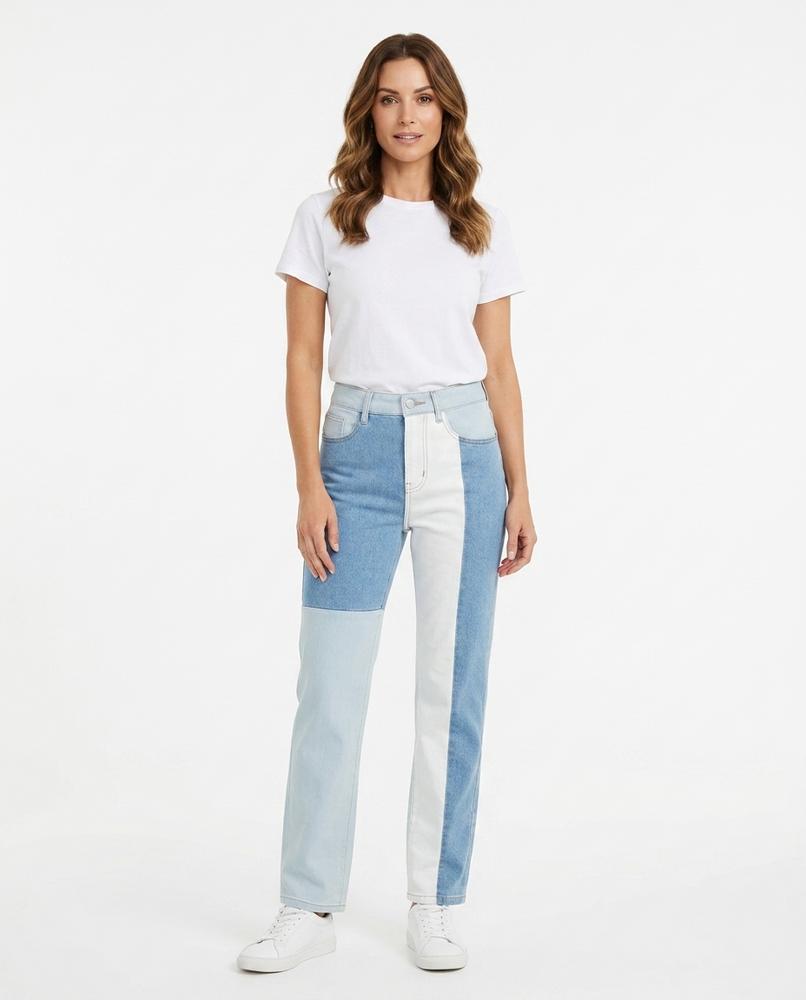 Heidi-Outlet - Keles | Color-Block Straight-Leg Pants Women