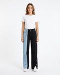 Heidi-Outlet - Vepam | Two-Tone Wide-Leg Pants Women
