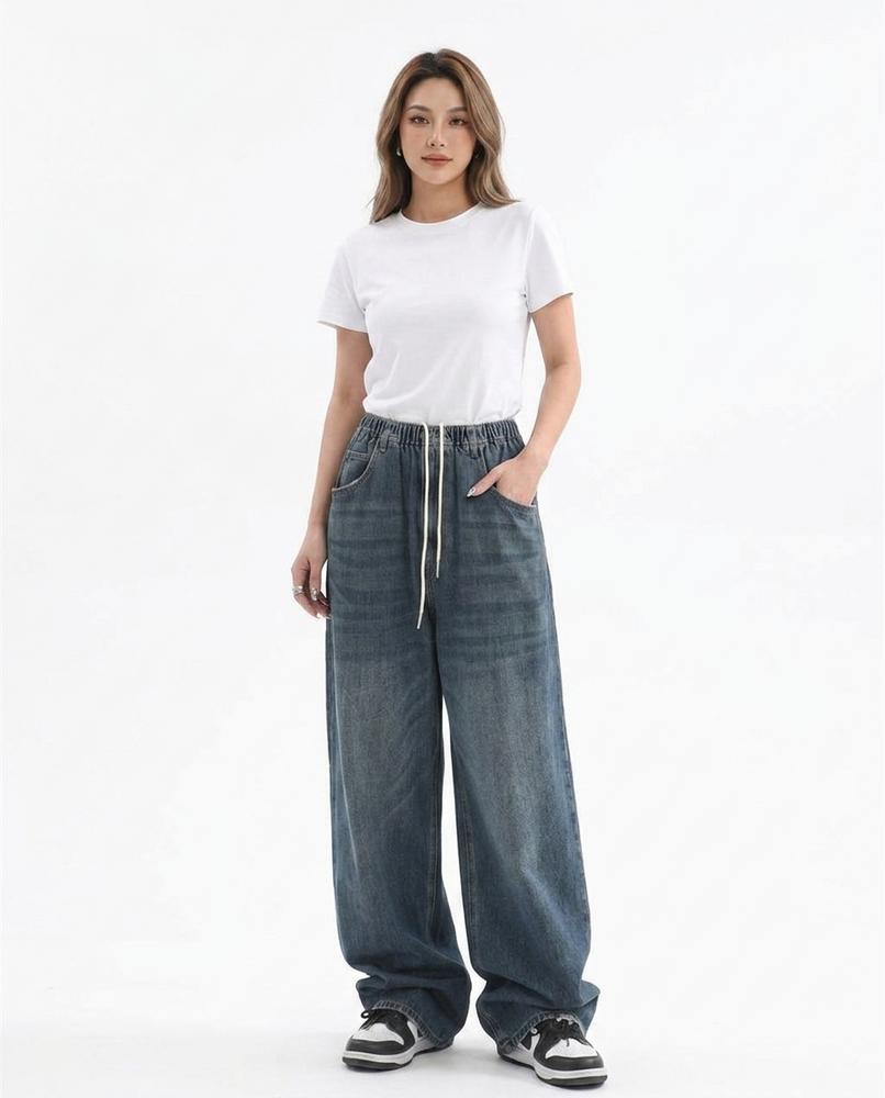 Heidi-Outlet - Aelom | Wide-Leg Washed Pants Unisex