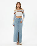 Heidi-Outlet - Lalan | High-Waist Front-Slit Skirt Women