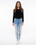 Heidi-Outlet - Zepor | Slim Fit Lace-Paneled Pants Women