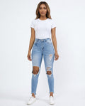 Heidi-Outlet - Vehem | High-Waisted Distressed Pants Women