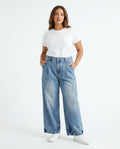 Heidi-Outlet - Euluv | High-Waist Wide-Leg Pants Women