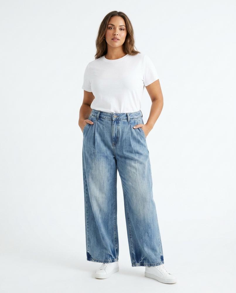 Heidi-Outlet - Euluv | High-Waist Wide-Leg Pants Women