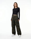 Heidi-Outlet - Mazar | Wide-Leg Camouflage Pants Women