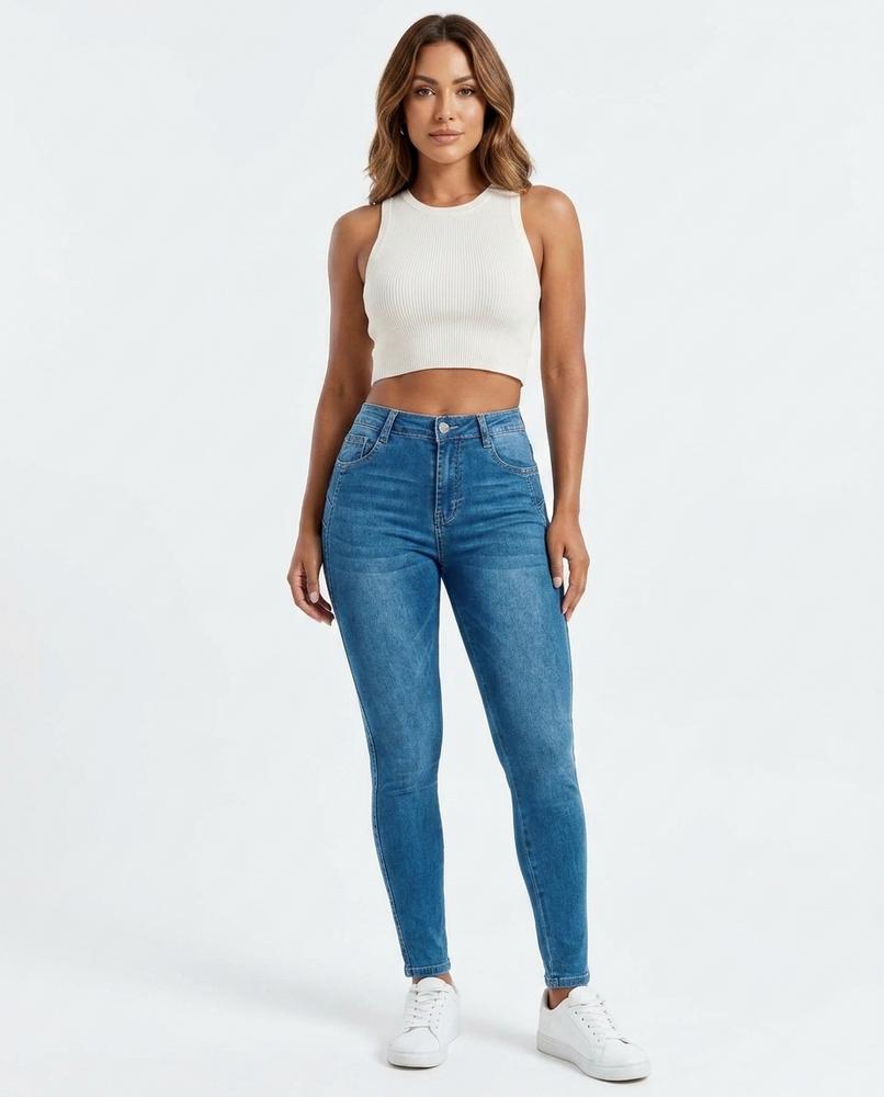 Heidi-Outlet - Nutos | High-Waist Skinny Pants Women