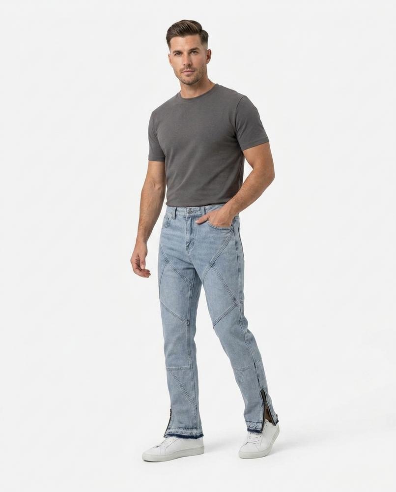 Heidi-Outlet - Yotot | Panelled Zipped-Hem Pants Unisex