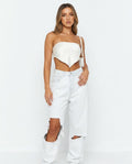 Heidi-Outlet - Rizem | Ripped Light-Wash Pants Women