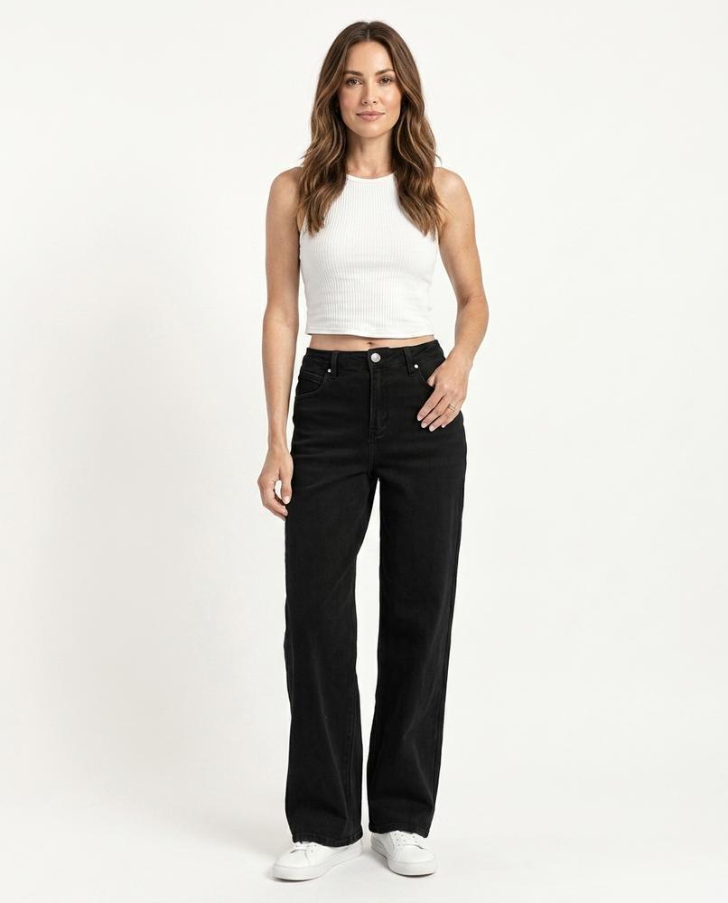 Heidi-Outlet - Yiwol | High-Waist Straight-Leg Pants Women