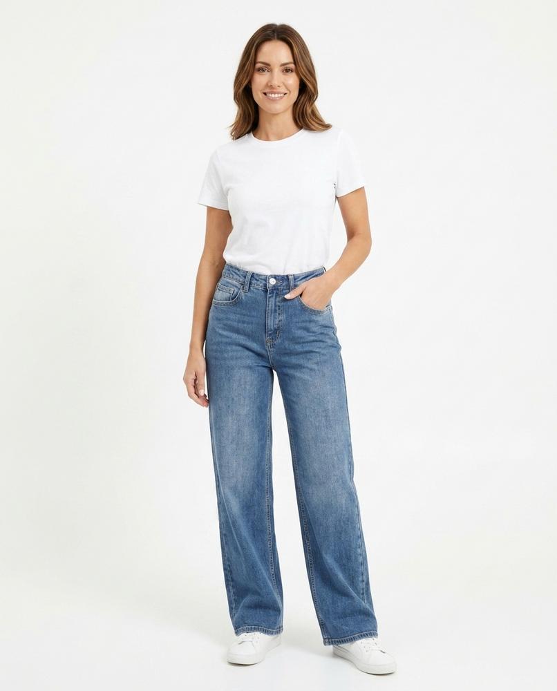 Heidi-Outlet - Yiwol | High-Waist Straight-Leg Pants Women