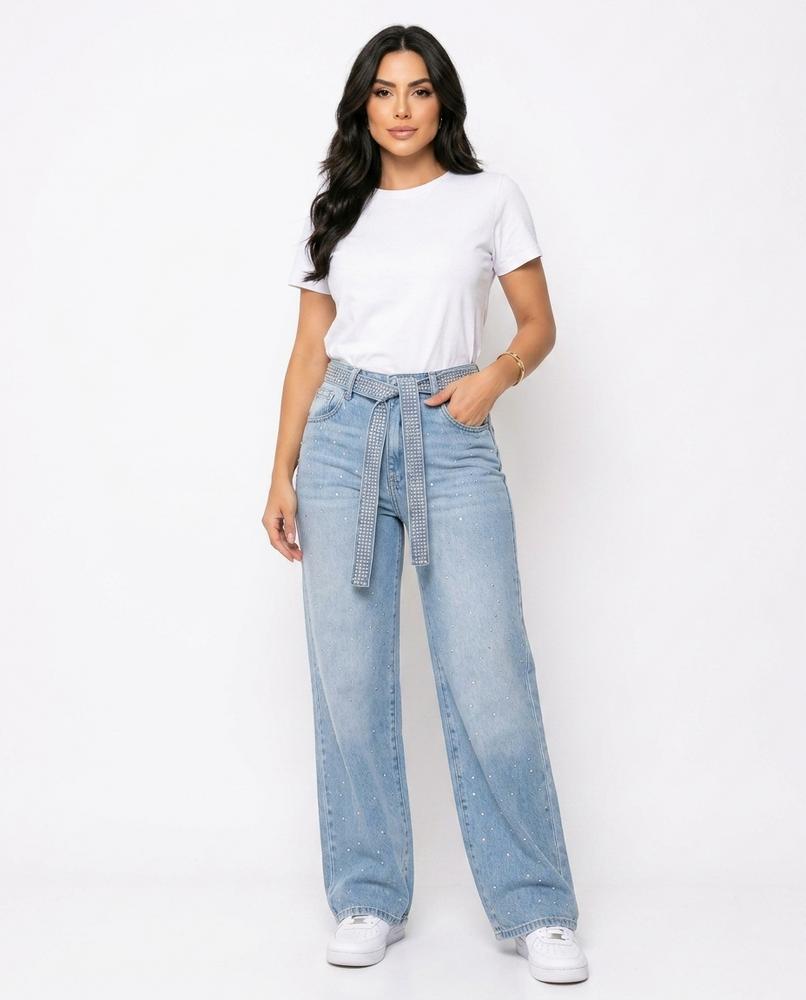 Heidi-Outlet - Zesol | Wide-Leg Embellished Pants Women