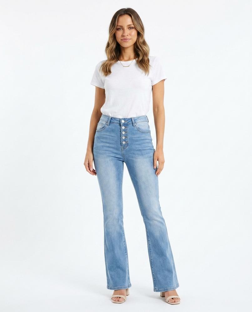 Heidi-Outlet - Zilus | High-Waist Flared Pants Women